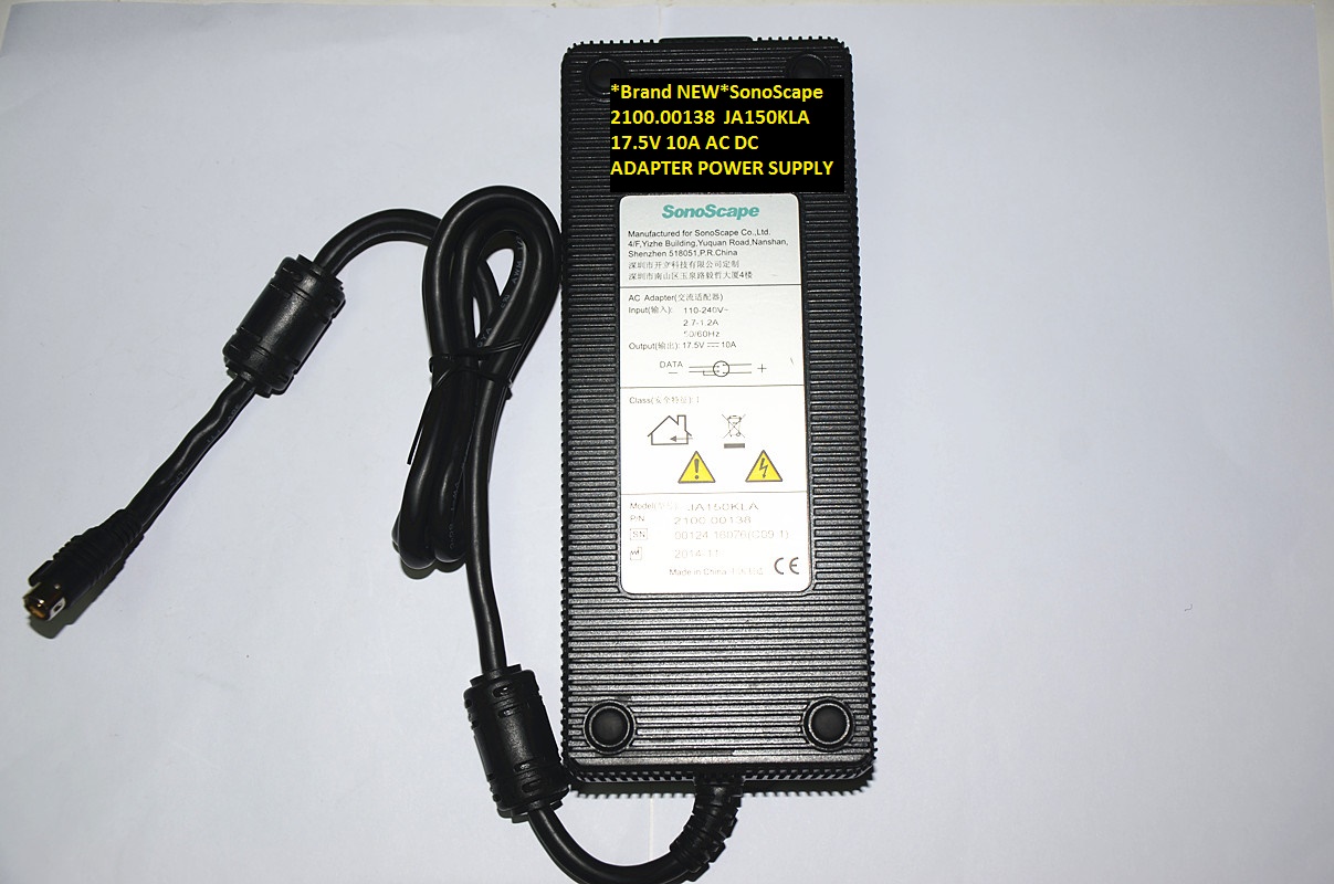 *Brand NEW*SonoScape 2100.00138 JA150KLA 17.5V 10A AC DC ADAPTER POWER SUPPLY